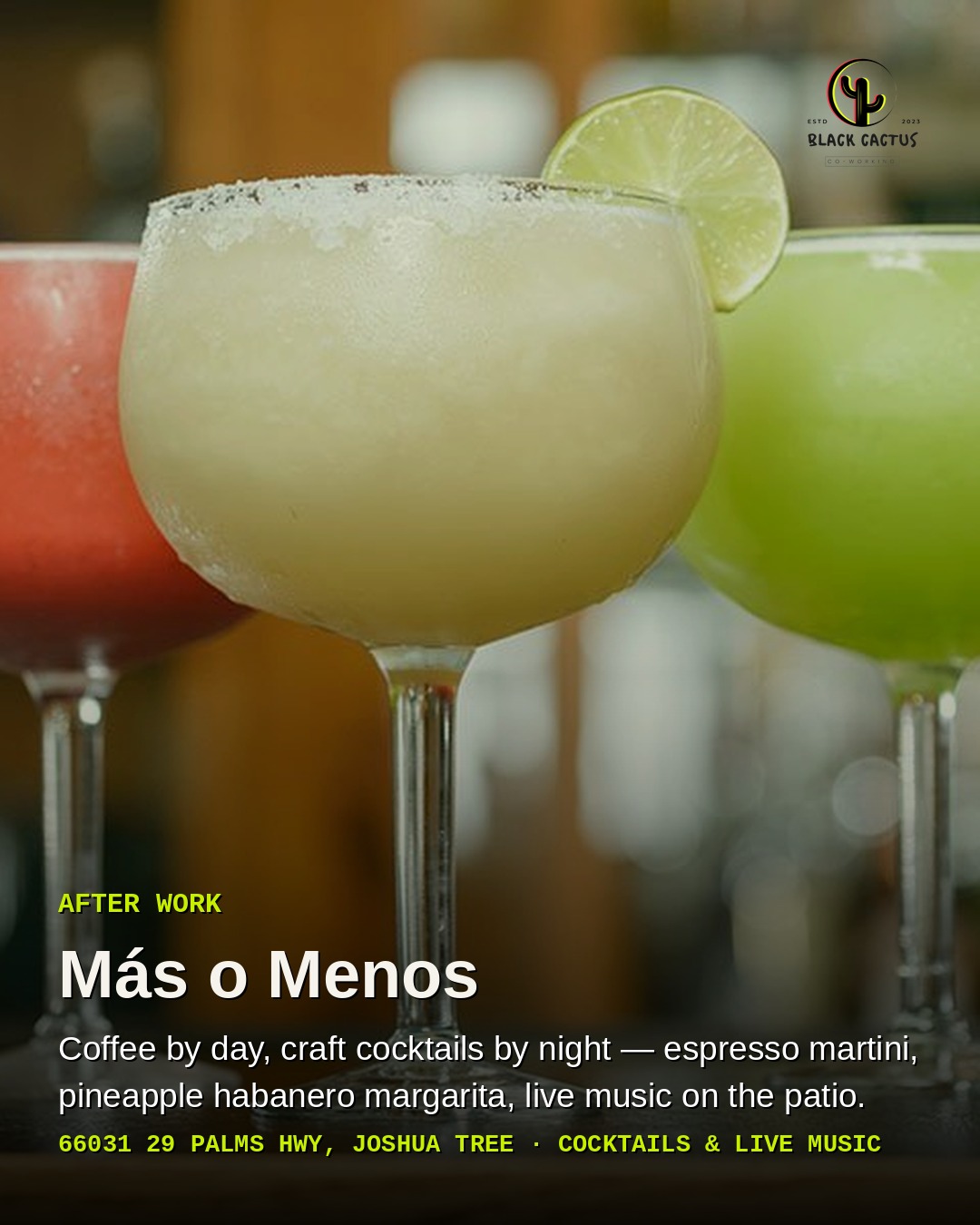 Margaritas at Más o Menos